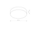 Plafony okrągłe - Nowodvorski ARENA LED Sufitowa Plafon Max moc 18W LED  Czarny 10176 - product 4