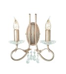 Kinkiety - Elstead Lighting Interior Kinkiet CHRISTINA 2x60W E14 CRT2 SILVER/GOLD - product 1