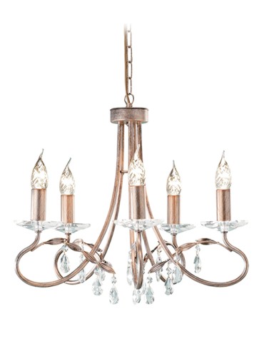 Elstead Lighting Interior Wisząca CHRISTINA 5x60W E14 CRT5 SILVER/GOLD