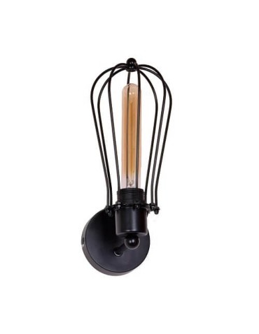 Light Prestige Pineto E27 1x40W Czarny/Transparentny LP-1134/1W