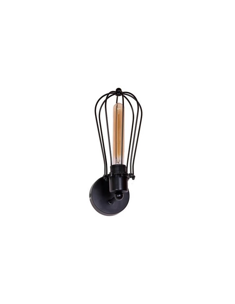Kinkiety - Light Prestige Pineto E27 1x40W Czarny/Transparentny LP-1134/1W - produkt kolory-swiatla.pl 1