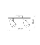 Kinkiety - Light Prestige Cortino LED 2x5W czarny LP-2638/2W - product 2
