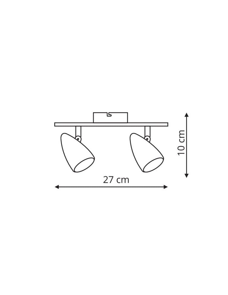 Kinkiety - Light Prestige Cortino LED 2x5W czarny LP-2638/2W - product kolory-swiatla.pl 2