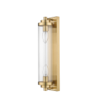 Kinkiety glamour - Light Prestige Lorenzo Kinkiet E14 2x40W transparentny/złoty LP-2960/1W GD - produkt 1