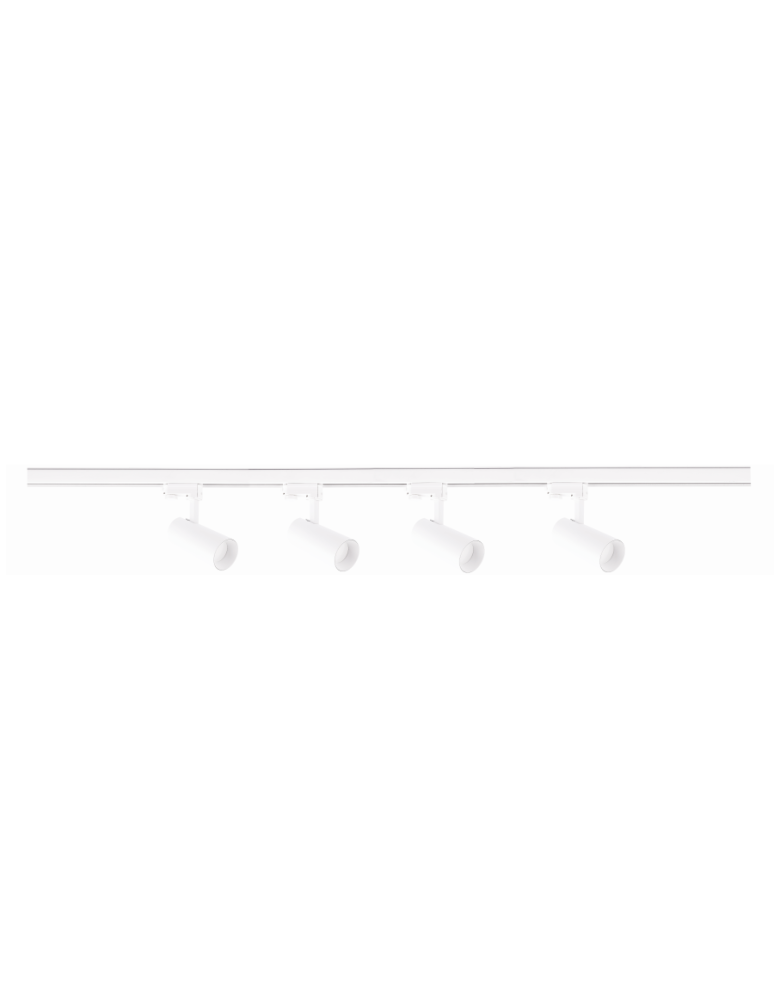 Gotowe zestawy szynoprzewodów - Light Prestige Ice System 3F GU10 4x50W biały LP-732 4W WH SET - produkt kolory-swiatla.pl 1