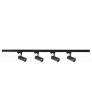 Gotowe zestawy szynoprzewodów - Light Prestige Ice System 3F GU10 4x50W czarny LP-732 4W BK SET - produkt 1