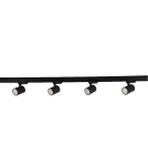 Gotowe zestawy szynoprzewodów - Light Prestige Snow System 3F GU10 4x50W czarny LP-737 BK SET 3F - produkt 1