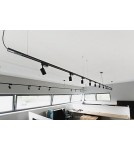 Gotowe zestawy szynoprzewodów - Light Prestige Snow System 3F GU10 4x50W czarny LP-737 BK SET 3F - produkt 3