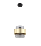 Lampy wiszące - Light Prestige Miele Lampa wisząca E27 1x40W dymny/złoty LP-866/1P SM/GD - produkt 1