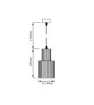 Lampy wiszące - Light Prestige Tokio Lampa wisząca E27 1x60W biały LP-787/1P L WH - produkt 2