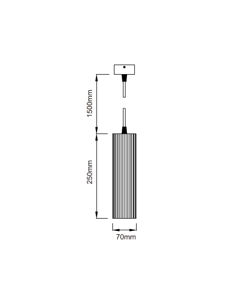 Light Prestige Tokio Lampa wisząca GU10 1x50W czarny LP-787/1P BK