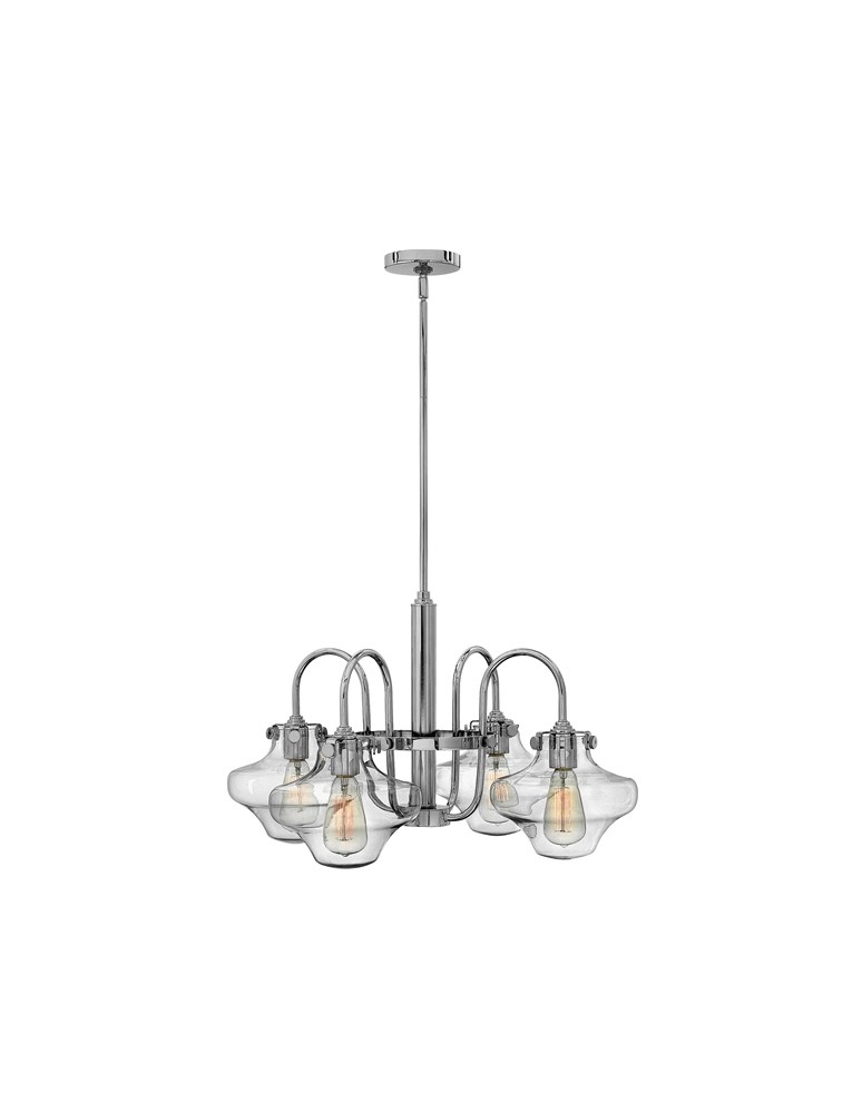 Żyrandole - Hinkley CONGRESS Clear Glass 4x100W E27 HK/CONGRES4/B CM Wisząca - produkt kolory-swiatla.pl 1