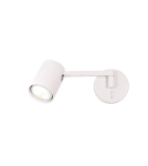 Kinkiety regulowane - Light Prestige Snow Kinkiet GU10 1x40W biały LP-731/1WL WH - produkt 1