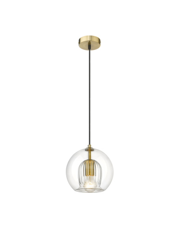 Light Prestige Arette Lampa wisząca E27 1x40W transparentny/złoty LP-133/1P