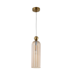 Lampy wiszące pojedyncze - Light Prestige Piega Lampa wisząca E14 1x40W amber LP-939/1P amber - produkt 1