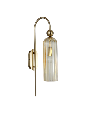 Light Prestige Piega Kinkiet E14 1x40W amber/złoty LP-939/1W amber