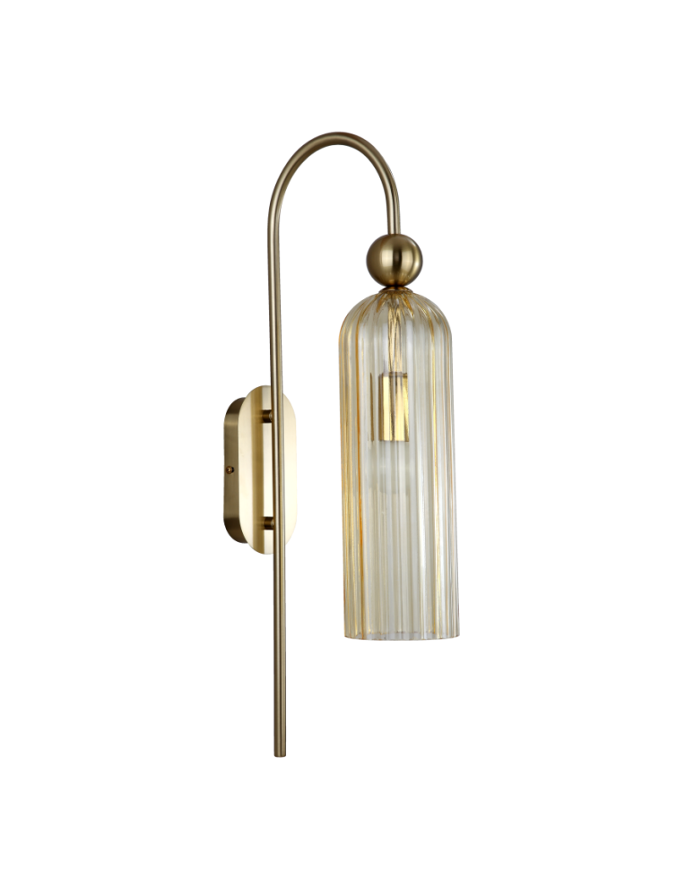 Light Prestige Piega Kinkiet E14 1x40W amber/złoty LP-939/1W amber