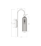 Kinkiety glamour - Light Prestige Piega Kinkiet E14 1x40W amber/złoty LP-939/1W amber - produkt 2