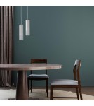 Lampy wiszące - Light Prestige Manacor Lampa wisząca GU10 1x50W biały/transparentny LP-232/1P WH - product 2