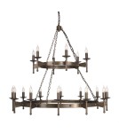 Żyrandole rustykalne - Elstead Lighting Interior Wisząca CROMWELL 18x60W E14 CW18 OLD BRZ - product 1