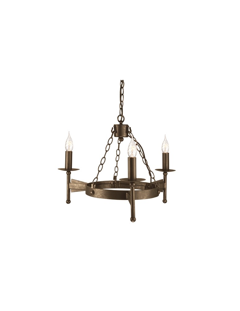 Żyrandole rustykalne - Elstead Lighting Interior Wisząca CROMWELL 3x60W E14 CW3 OLD BRZ - produkt kolory-swiatla.pl 1