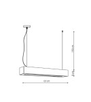 Light Prestige Ibros wisząca czarna średnia 18W 3000K IP20 LP-7001/1P 20 BK-63 18/3 1xLED czarny Light Prestige Ibros wisząca czarna średnia 18W 3000K IP20 LP-7001/1P 20 BK-63 18/3 1xLED czarny