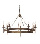 Żyrandole rustykalne - Elstead Lighting Interior Wisząca CROMWELL 8x60W E14 CW8 OLD BRZ - product 1