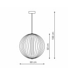 Light Prestige Treviso lampa wisząca duża złota 3000K LP-798/1P L3 GD 1xLED złoty Light Prestige Treviso lampa wisząca duża złota 3000K LP-798/1P L3 GD 1xLED złoty