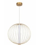 Light Prestige Treviso lampa wisząca duża złota 3000K LP-798/1P L3 GD 1xLED złoty Light Prestige Treviso lampa wisząca duża złota 3000K LP-798/1P L3 GD 1xLED złoty