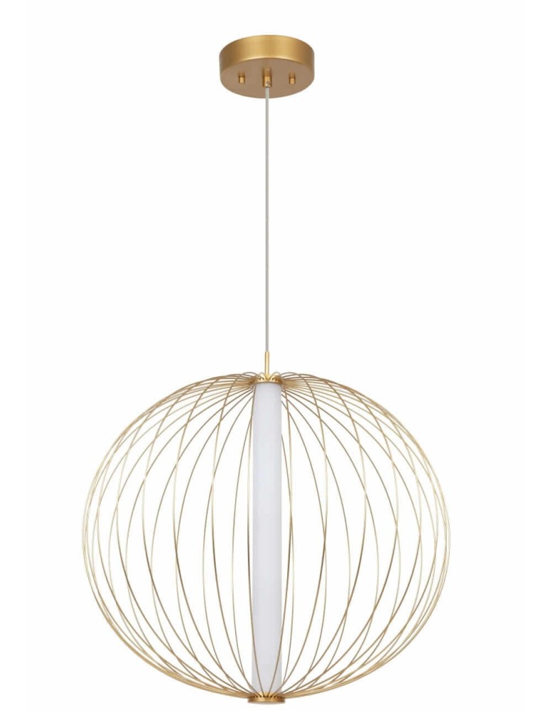 Light Prestige Treviso lampa wisząca duża złota 3000K LP-798/1P L3 GD 1xLED złoty Light Prestige Treviso lampa wisząca duża złota 3000K LP-798/1P L3 GD 1xLED złoty