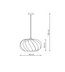 Lampy wiszące - Light Prestige Jet lampa wisząca biała LP-023/1P WH 1xE27 biały - produkt 3