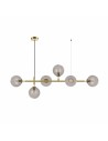 Light Prestige Alisa lampa wisząca transparentne kulki LP-005/6P TR 6xE14 złoty / transparentny