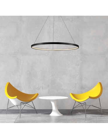Light Prestige Ring lampa wisząca średnia czarna 3000K LP-909/1P M BK 1xLED czarny - produkt 2
