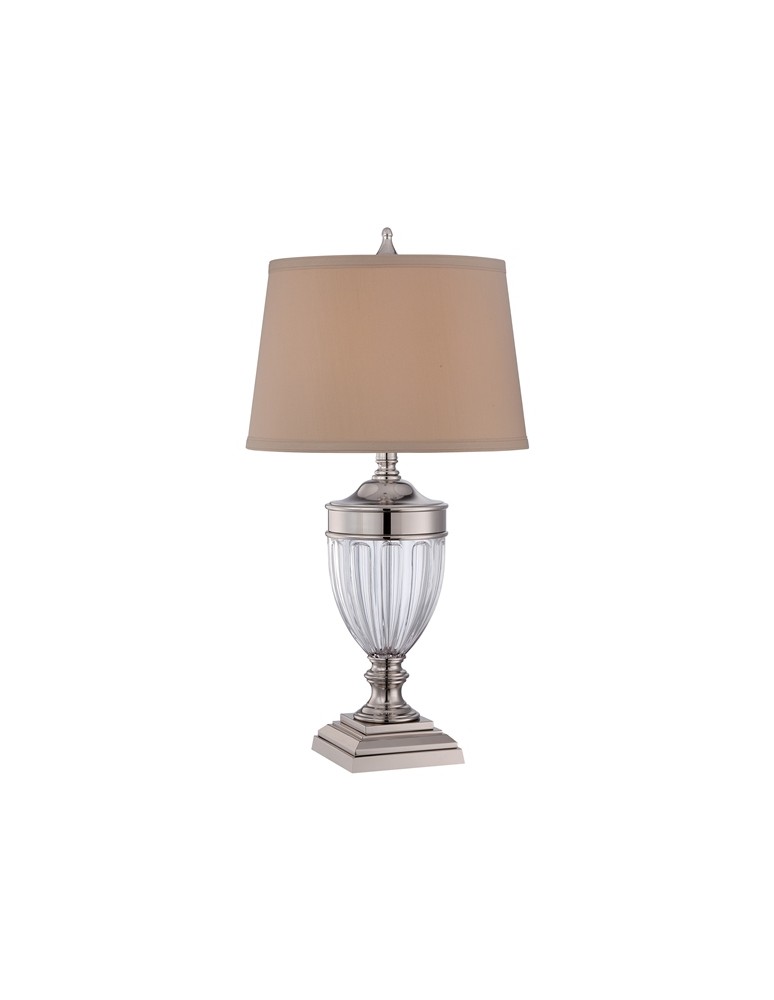 Lampy stołowe klasyczne - Elstead Lighting Quoizel Stołowa DENNISON 1x100W E27 QZ/DENNISON PN - produkt kolory-swiatla.pl 1