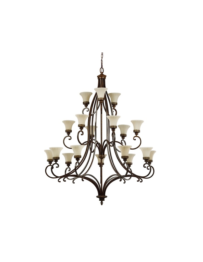 Żyrandole - Feiss DRAWING ROOM 18x100W E27 FE/DRAWINGRM18 Wisząca - produkt kolory-swiatla.pl 1