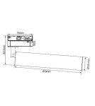 Lampy do szynoprzewodów 1 fazowych - Light Prestige Aries reflektor L do szyny 1F czarny LP-8636L BK 1xLED czarny - produkt 2