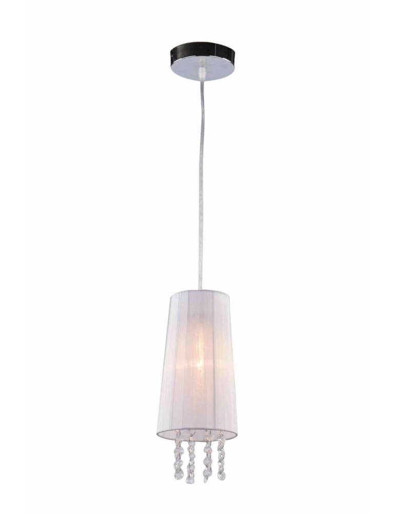 Lampy wiszące - Light Prestige Lukka 1 lampa wisząca biała LP-40872/1P WH 1xE14 biały - produkt kolory-swiatla.pl 1