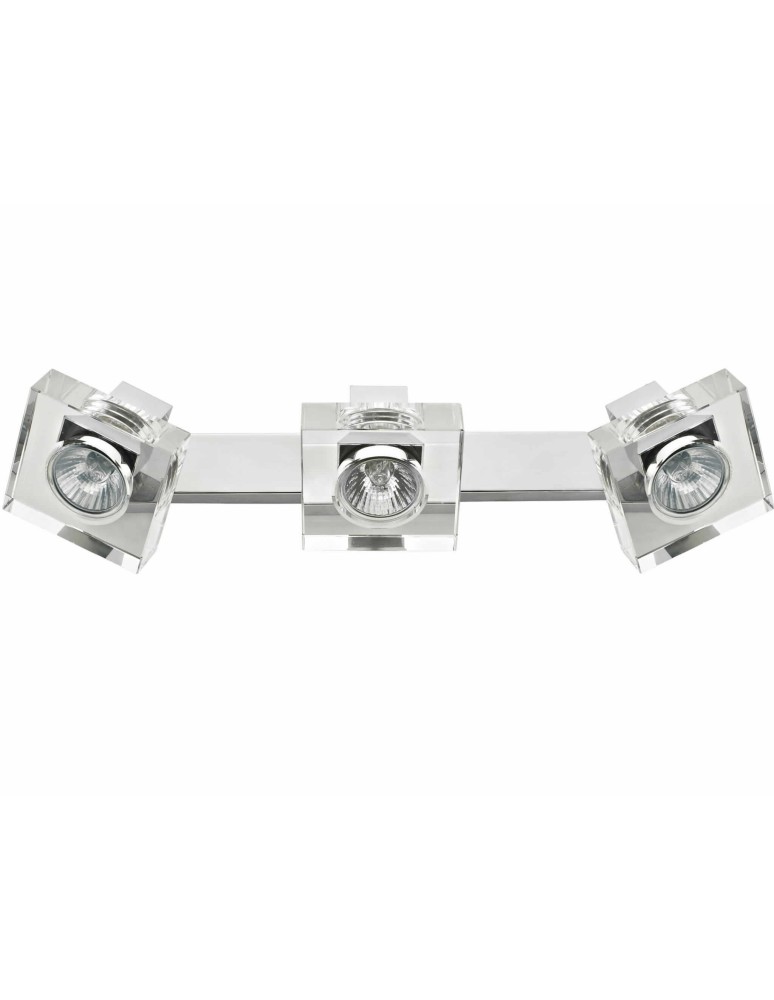 Kinkiety potrójne - Light Prestige Victoria 3 kinkiet LP-710/3W 3xGU10 srebrny, transparentny - produkt kolory-swiatla.pl 1