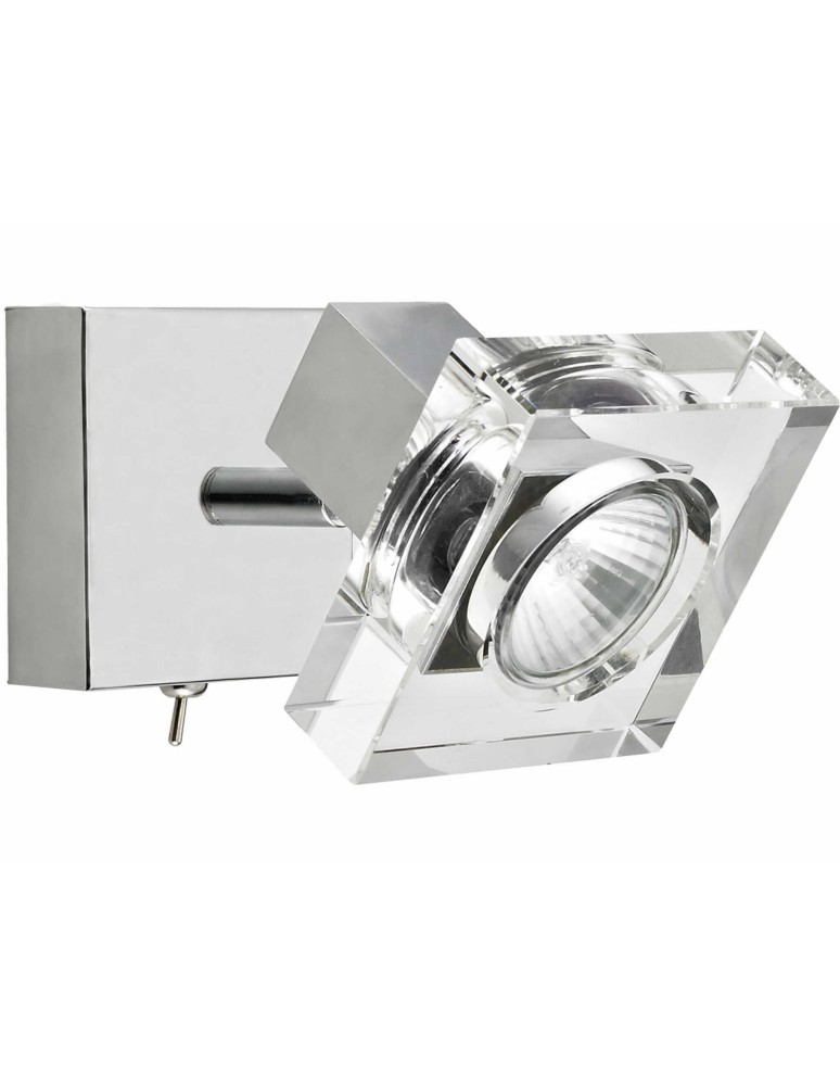 Kinkiety potrójne - Light Prestige Victoria 3 kinkiet LP-710/3W 3xGU10 srebrny, transparentny - produkt kolory-swiatla.pl 3