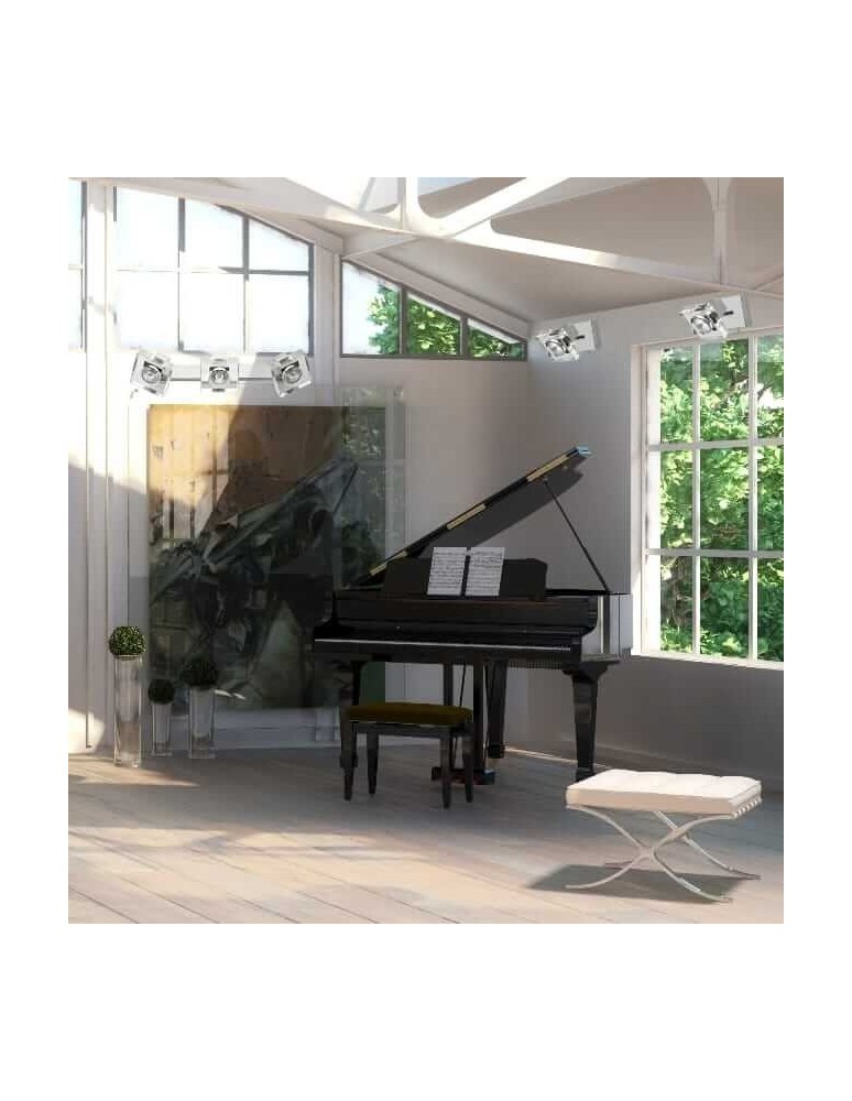 Kinkiety potrójne - Light Prestige Victoria 3 kinkiet LP-710/3W 3xGU10 srebrny, transparentny - produkt kolory-swiatla.pl 4