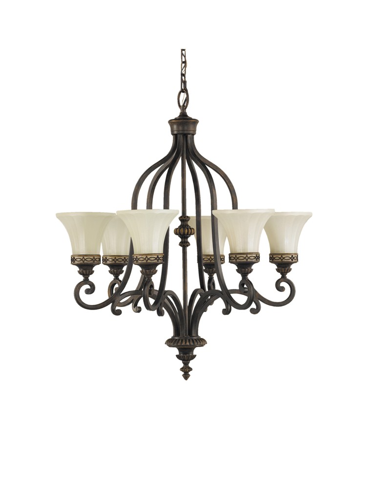 Żyrandole - Feiss DRAWING ROOM 6x100W E27 FE/DRAWING RM6 Wisząca - produkt kolory-swiatla.pl 1