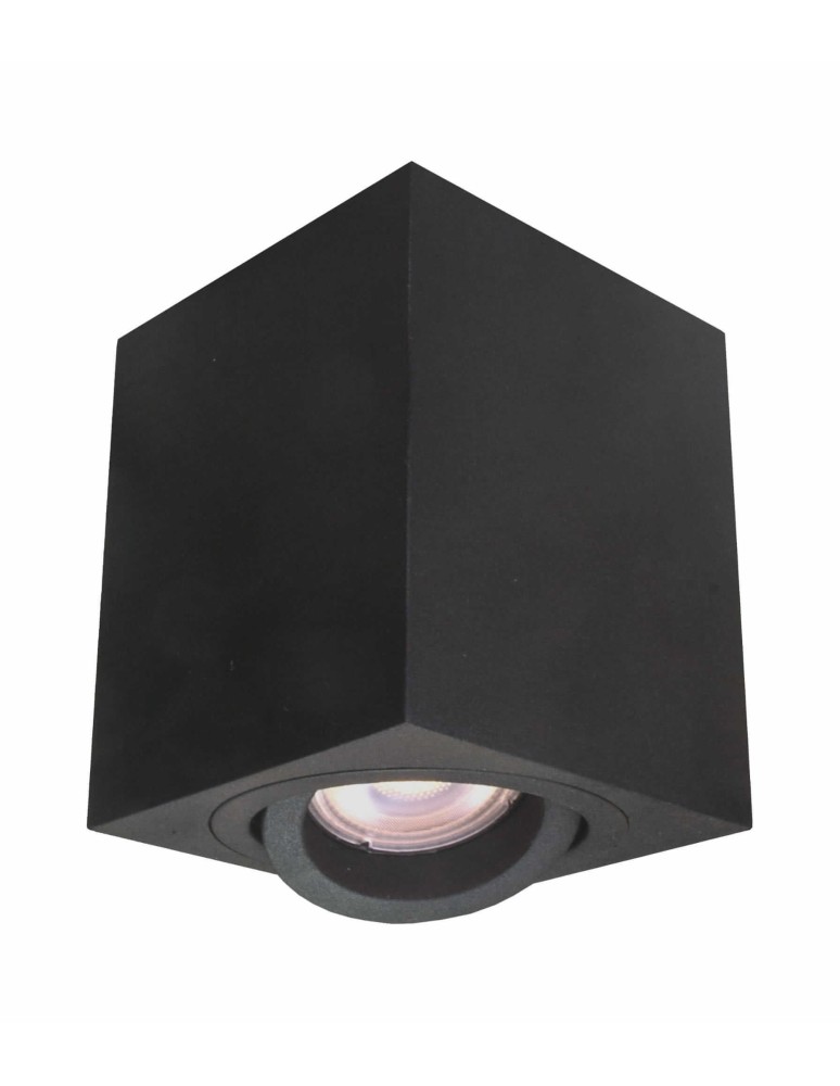 Light Prestige Lyon 1 oprawa natynkowa czarna GU10 czarny LP-5881/1SM BK Light Prestige Lyon 1 oprawa natynkowa czarna GU10 czarny LP-5881/1SM BK