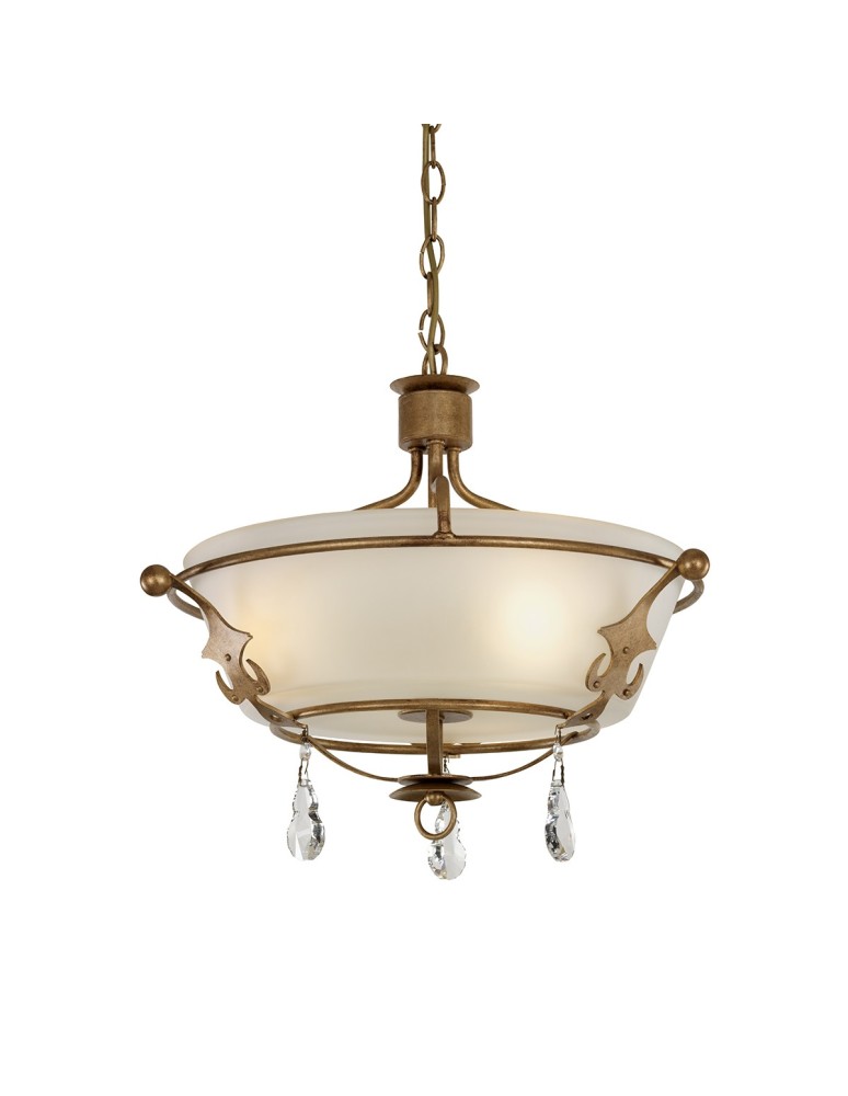 Żyrandole rustykalne - Elstead WINDSOR Wisząca E14 3x60W Złoty WINDSOR-SF-GOLD - produkt kolory-swiatla.pl 1