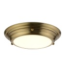 Lampy sufitowe - Elstead WELLAND Plafon LED 1x12W Mosiądz Antyczny WELLAND-F-S-AB - produkt 1