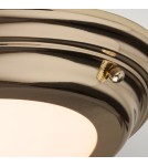 Plafony hermetyczne - Elstead WELLAND Plafon LED 1x25W IP54 Mosiądz WELLAND-F-PB - produkt 4