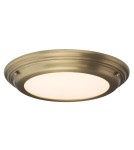 Plafony hermetyczne - Elstead WELLAND Plafon LED 1x25W IP54 Mosiądz Antyczny WELLAND-F-AB - produkt 1