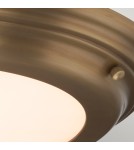Plafony hermetyczne - Elstead WELLAND Plafon LED 1x25W IP54 Mosiądz Antyczny WELLAND-F-AB - produkt 2