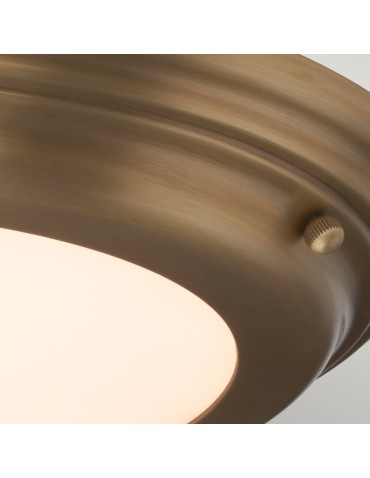 Elstead WELLAND Plafon LED 1x25W IP54 Mosiądz Antyczny WELLAND-F-AB - produkt 2