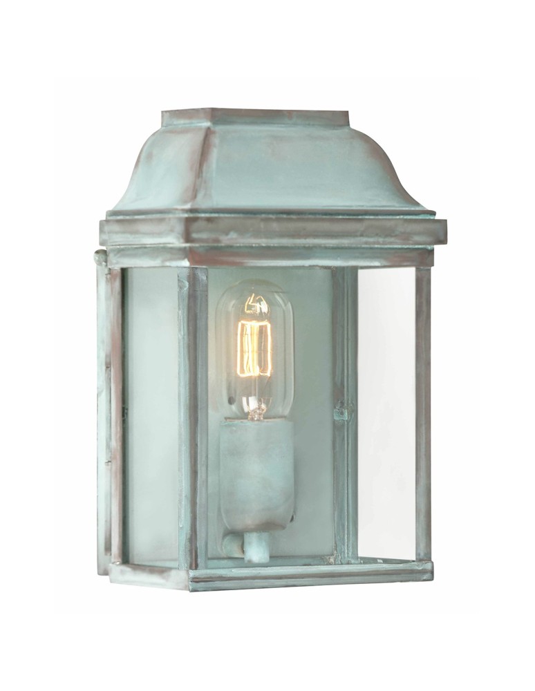 Kinkiety zewnętrzne - Elstead VICTORIA Kinkiet E27 1x100W IP44 Niebieski VICTORIA-VERDI - produkt kolory-swiatla.pl 1