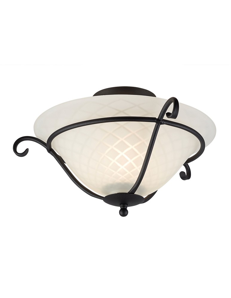 Lampy sufitowe - Elstead TORCHIERE Plafon E27 1x100W Czarny TCH-F-BLACK - produkt kolory-swiatla.pl 1